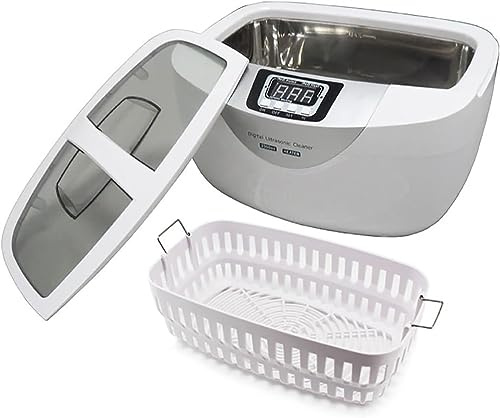 Nettoyeur à ultrasons – Capacité de 2,5 L avec fonction de chauffage pour bijoux et articles ménagers – Machine à laver à ultrasons efficace