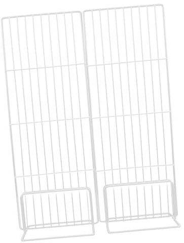 HOMSFOU Simple Hierro para Congelador Divisor Blanco Estante Telescópico Ancho 32-34cm, Diseño para Optimizar Espacio en Congeladores y Almacenamiento Diverso