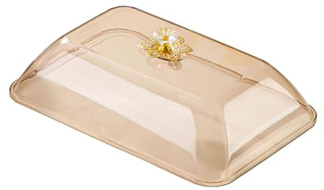 Qianly Couvercle Alimentaire Protecteur, Idéal pour Servir des Beignets et du Fromage. Robuste et Filet Rectangulaire D'extérieur, M Amber