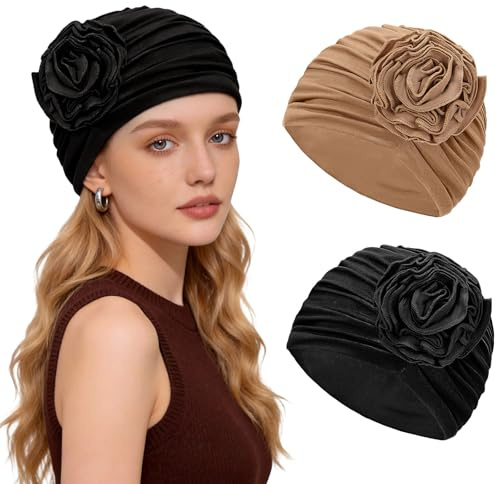 XEPST Chemo Mütze für Damen Turban Damen Kopftücher für Krebspatienten Kopfbedeckung Chemo Modal-Baumwolle
