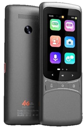 MENDUNER KI Sprachübersetzergerät |Verbesserter 135 Sprachen-Übersetzer mit 4G SIM und WLAN, Sprachfotoübersetzung in Echtzeit für Reisen und Geschäft, Typ C