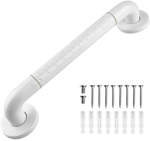 Agarraderas Baño Para Mayores 40cm,Agarrador Ducha Personas Mayores | Agarrador Ducha,Barra de Agarre Para Baño Blancas,Antideslizante Tirador de Seguridad para Cocina,Dormitorio,Bañera