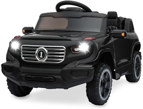 Best Choice Products Kids 6V Ride On Truck w/Parent Remote Control, 3 Speeds, LED Lights, Black