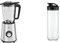 WMF Kult X Standmixer Glasbehälter 1,5l, Ice-Crush, 20.000 U/min, Mixer Smoothie Maker Glas, Blender, Milchshaker elektrisch & Kult X Mix & Go/Küchenminis Trinkflasche 600 ml, Schwarz/Transparent