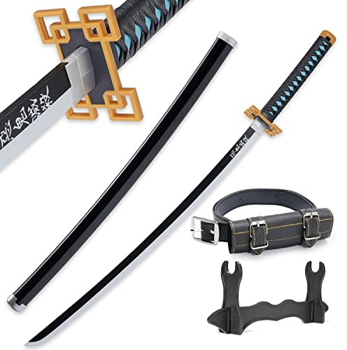 Cold Blade Anime-Schwert – 104,1 cm lange Anime-Katana-Replik mit Gürtel und Ständer – Robustes Schwert, perfekt für Cosplay – Schwert mit authentischem Design