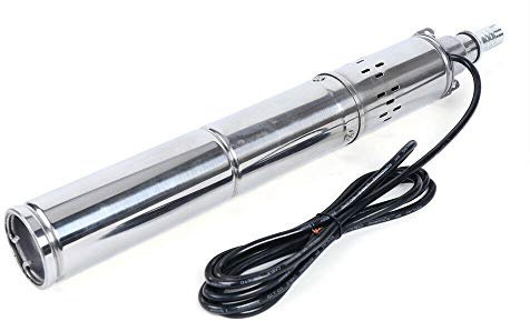 JMorCO Pompa ad Immersione ad energia Solare 24 V 370 W Pompa dell'Acqua DC Fino a 65 m 1,8 m³/h per Villaggio Famiglia Fattoria Campeggio Alimentazione idrica
