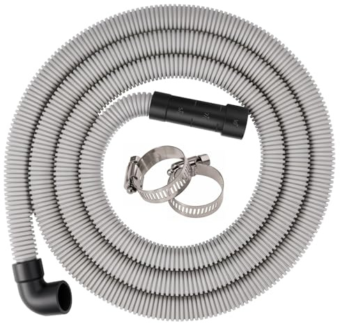 1Plusselect Drain Hose Extension Kit for Washing Machine 2.5m, 27mm