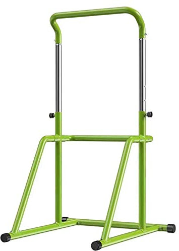PRUJOY Reckstange für Zuhause, Innenbereich, Kinder-Klimmzuggerät, Hängestange, bodenstehendes Fitnessgerät, Übungsfitness (Green)