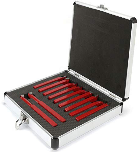 YAOBAO Juego De Herramientas De Corte Con Punta De Carburo Para Herramientas De Torno De Metal,Kit De Herramientas De Corte De Torno De Brocas De Soldadura De Fresado,10mm