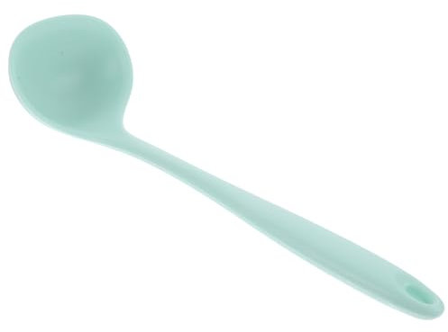 iplusmile Essgeschirr Küchenlöffel aus Silikon (Avocadogrün) esslernlöffel Suppenlöffel für Reis Ramen-Schöpfkelle japanischer Esslöffel Besteck große Löffel zum Kochen Soßenkelle China