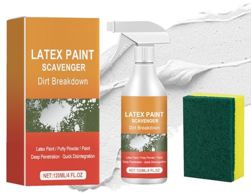 Getrockneter Farbentferner | Sprühfarben-Reiniger, Abbeizer, Fleckenentferner, Lackabbeizflüssigkeit, Farbverdünnungslösung für Keramik, Fliesen, Stein, und Metall