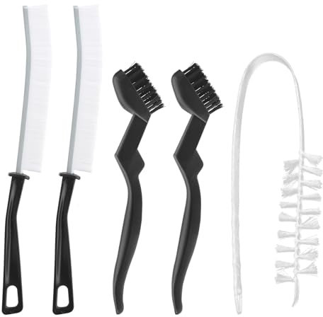 ZMDMAH Lot de 5 brosses nettoyage machine à laver, long manche - Brosse fentes - Convient climatisation, salle de bain, cuisine