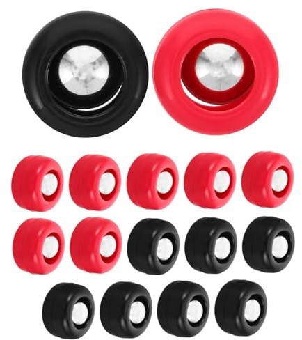 Abaodam 16 Piezas De Discos Deslizantes para Juego De Mesa De Tejo Piezas De Repuesto para Tejo Rodillos De Repuesto para Discos Deslizantes para Juego De Mesa Infantil