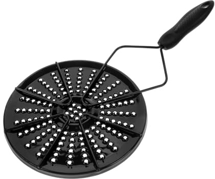 NIYANGLE Enamel Heat Diffuser for Induction Hob Black Pan Heat Distributor for Gas and Stovetops for Simmering Boiling and Defrosting Compatible with Non-Induction Cookware