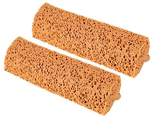 Yocada Schwammmopp, Ersatz-Nachfüllkopf, für den gewerblichen Gebrauch, Fliesen, Boden, Badezimmer, Garage, Reinigung, leicht zu trocknen, auswringen, 2 Stück