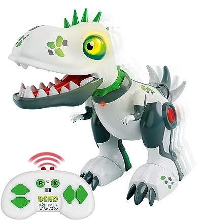 Xtrem Bots - Dinopunk | Robot Enfant 5 Ans Et Plus | Dinosaure Jouet | Robot Jouet | Dinosaure Telecommandé Enfant | Robots Programmable 20 Actions | Cadeau Garcon 5 Ans Et Plus