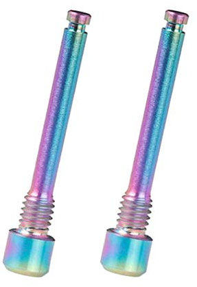 Beauneo M4 Titanium Screws for Bicycle Disc Brake Pad Grub Screw Insert Screw for XT R XT Hydraulic Disc Brake Caliper Dazzle Colour