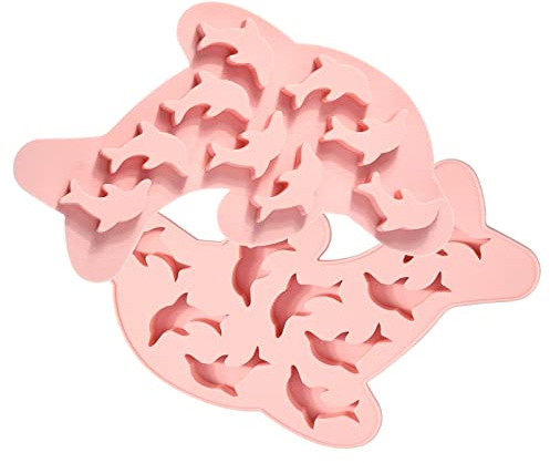 UR URLIFEHALL 3D-Silikonformen Delfin, Lebensmittelqualität, Kuchenbordüre, Fondantformen zum Backen, Schokolade, Süßigkeiten, Fondant, Seife, Kuchendekoration, 2 Stück
