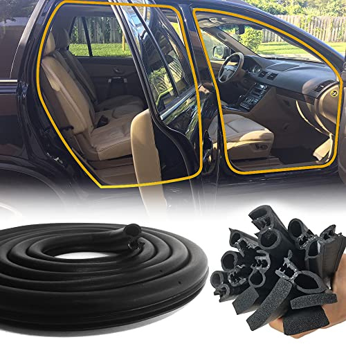 ZXMOTO Rubber Seal Edge Trim for Car Door Window Hood Anti Noise Bulb for Cars, Boats, RVs, Trucks, and Home Applications, Car Weather Striping 120''