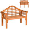 COSTWAY Gartenbank klappbar, wetterfeste Holzbank aus Akazienholz, 2-Sitzer Balkonbank, Sitzbank bis 360kg belastbar, Parkbank für Garten, Balkon, Terrasse
