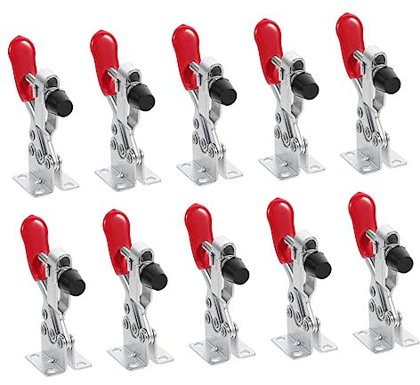 Kniehebelklemme Gh 201-b Schnellspannklemmen 10 Stück Rot