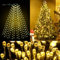 ELKTRY 400 LED Weihnachtsbaum Lichterkette, Christbaumbeleuchtung mit Ring 2M x 10 Girlanden, Warmweiß IP44 Wasserdicht 8 Modi Weihnachtsbeleuchtung Innen Außen für 150cm 180cm 240cm Baum, Tannenbaum