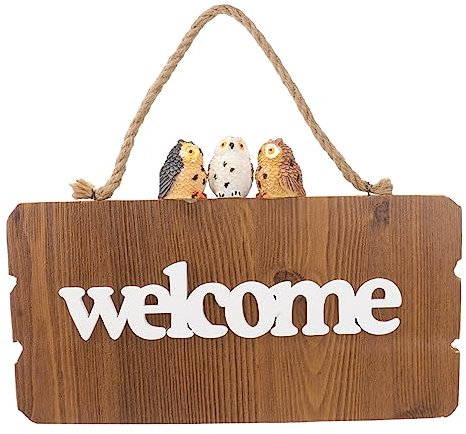 Yardenfun Holz Vintage Türschild Für Bar Und Kreative Wanddekoration Einseitig Bedruckt Willkommen-schild Für Wohnraumgestaltung Retro Style Holzschild