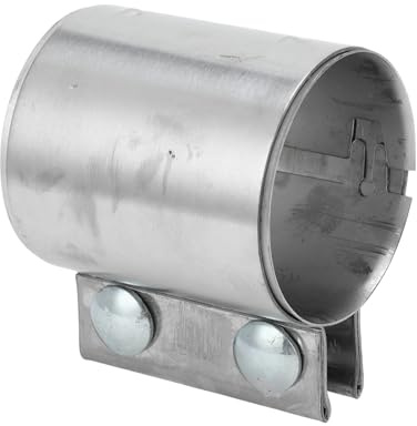 Hihaha Exhaust Pipe Clamp/Exhaust Muffler Tube Joint for Car Truck/Durable Stainless Steel 2.76 87mm / 1 Pc Silver Tone