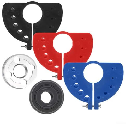 Eawfgtuw Affilatrice per punte da trapano, smerigliatrice angolare modificata, con piastra di pressione regolabile, per smerigliatrice angolare, affilatura facile e veloce (blu)