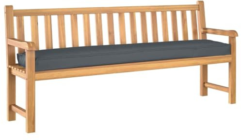 vidaXL Palettenkissen Oxford-Stoff Anthrazit 180 x 40 x 8 cm | Der Stoff lässt Luft zirkulieren für mehr Komfort, Super einfach, überallhin mitzunehmen, egal wo du bist,