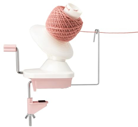 GTHTUHFD Avvolgitore di Gomitoli di Filato Azionato Manualmente, Avvolgitore di Gomitoli di Filato per Lavori A Maglia, Robusto con Maniglia in Metallo E Morsetto da Tavolo,