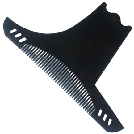 Bartführungsschablone – 17 x 10 x 0,5 cm Bart-Styling-Werkzeug, professionelles Schnurrbart-Formwerkzeug, Bartpflege-Schablone für präzises Stylen von Schnurrbärten und mehrfachen Stylings
