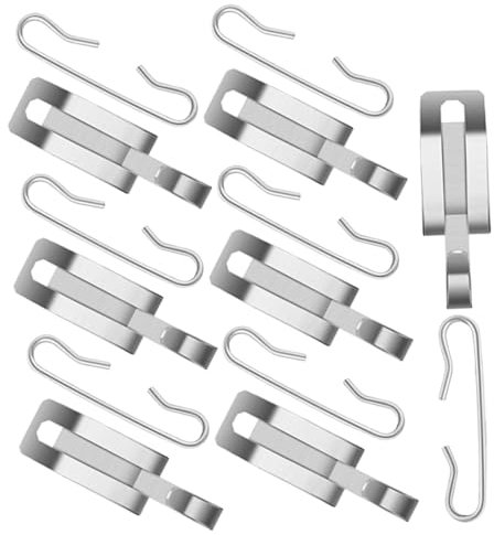 Gatuida 1 set Ganci per Termici Alluminio Clip e Distanziatori per Installazione e Manutenzione Riscaldamento Leggeri e Resistenti per Grondaie e