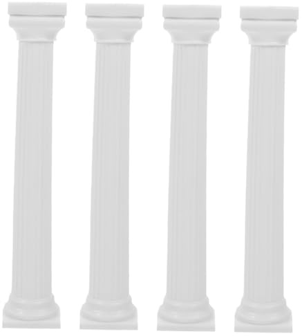 Alipis 4Pcs Column Cake Stand Set Decorative Cake Holders Roman Design for Parties and Weddings