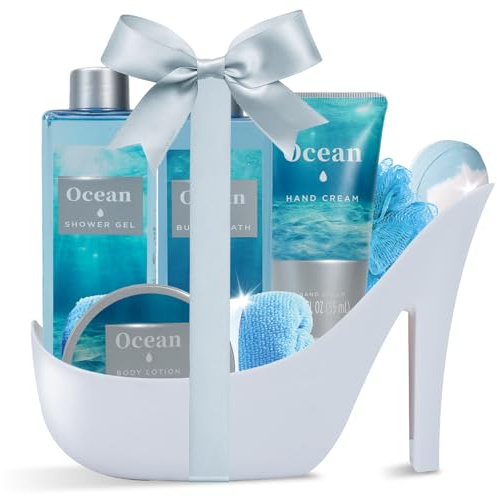 SPA LUXETIQUE Beauty Set per donne,8PC Regalo Donna Compleanno, Rosa Profumo Spa con Gel Doccia, Regali San Valentino per Lei,Set Regalo per il Bagno,Set Benessere per Donne, Regalo Festa della Mamma