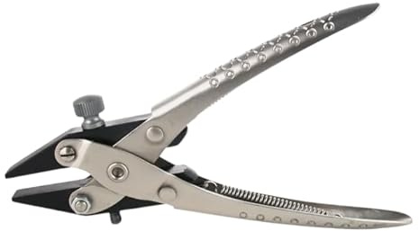 160 mm Parallel Action Pliers with Adjustable Screw, Flat Nose, Smooth Jaws for Jewellery Making and Crafts