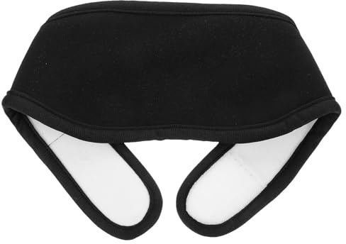 Paquete de Aceite de Ricino para Cuello Negro de Tejido Reutilizable | Ajuste Cómodo, Diseño Ergonómico, Mayor Contacto Piel, Formato Práctico