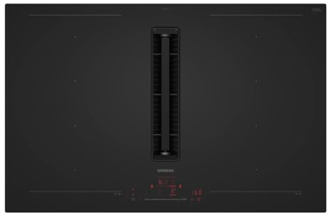 EX81AHL26E - Placa de inducción con extractor Siemens iQ700 4 zonas 7400 W, color negro