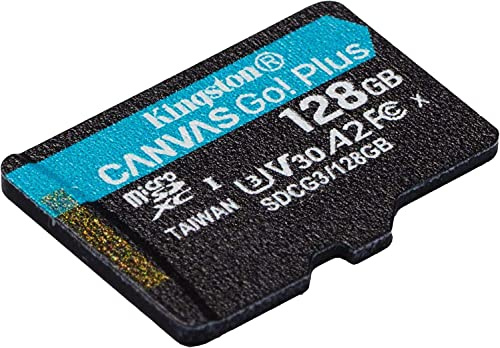 Kingston Technology Canvas Go! Plus Memoria Flash 128 GB MicroSD Clase 10 UHS-I, Multicolor