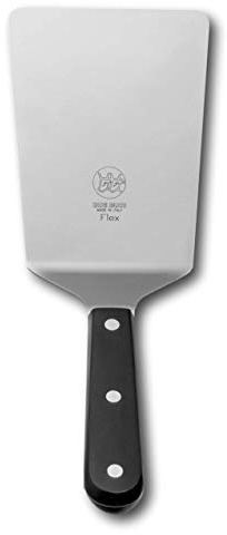 Espátula HAMBURGER de acero inoxidable flexible – Mango Tecnopolímero negro triple remachado