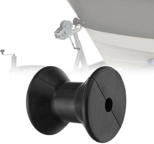 UISKEDS 3 Boat Trailer Bow Roller, 1/2 Shaft Marine Trailer Winch Stand Rubber Keel for Stopping Boat, Trailer Guiding, Heavy Duty