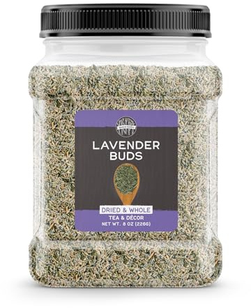 Birch & Meadow 8 oz of Dried Lavender Buds, Tea Additive, Home Décor