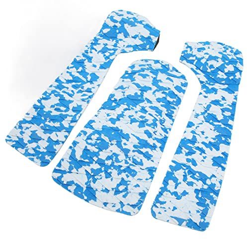 TOTITOM 3 Stück Eva Surfboard Deck Traction Pads Mit Kicker, Surfboard Traction Rutschfestes Pad Surf Deck Traction Pad Grip Mat Eva Für Wassersport Geschenk zum Valentinstag