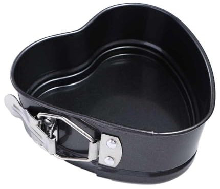 Kopida Cake Pan 1PC Heart Shaped Springform Pan Cake Mold Non-Stick With Loose Base For Baking Carbon Steel Toast Cheese Cake Tin Bread Mold Kitchen Bakeware