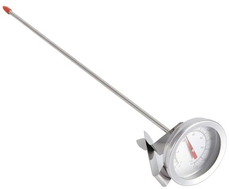 Termómetro Casero para Elaboración De Cerveza, Termómetro con Esfera De Sonda Larga De Metal De 12 Pulgadas con Clip para Hervir Cerveza, Vino