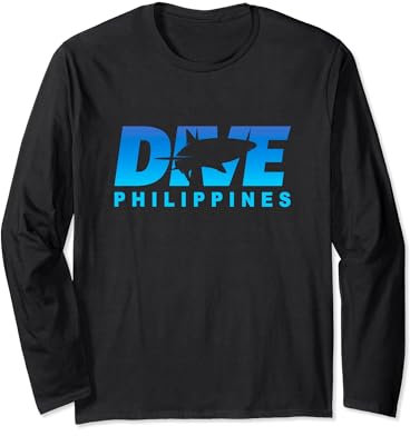 Tauchen Sie Philippinen mit Hai, Tauchen auf den Philippinen Langarmshirt