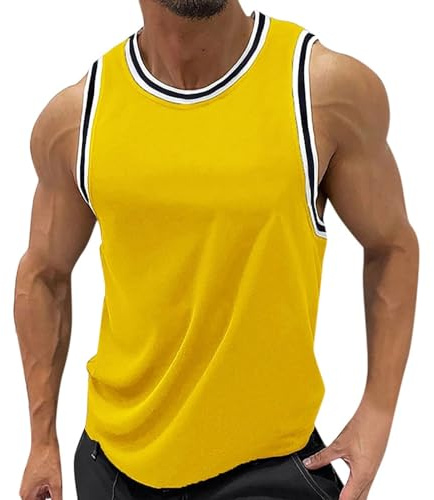 Camiseta Fitness Hombre, Tirantes Trabajo Compresión Rugby Gym Culturismo Sin Mangas 2024 Reductora Músculo Tank Top Ciclismo Gimnasio
