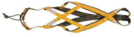 bephible Elastic Dog Harness Pet Chest Support Sure Here's A Product Title for Reflective Sled Adjustable Comfortable Strap Outdoor Night Yellow M