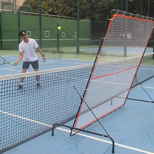 Rebounder-Rahmen for Tennisplätze, 6,7 X 6 Fuß Rückprallwand for Tennis- Und Schlägersport-Ballrückwand, Ausgezeichnetes Tennistraining, Rebounder-Netz for Tennisübungen