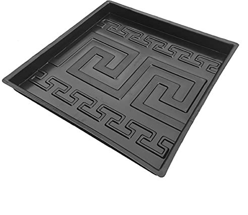 Betonform for Gartenpflaster, Wegform, Kunststoffformen for Beton, Gips, Wandkunst, Dekorplatte, Stein- und Schieferpflasterform, Fliesen for Gartendekoration, 32 x 32 x 2,5 cm